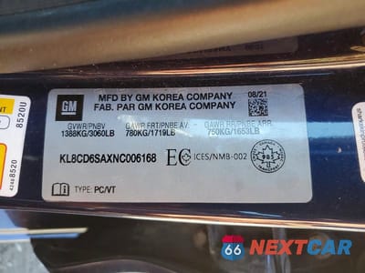 Zdjęcie 13 z 13 samochodu: 2022 CHEVROLET SPARK 1LT VIN:KL8CD6SAXNC006168 - miniatura