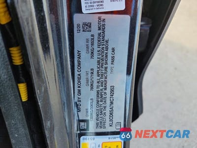 Zdjęcie 13 z 13 samochodu: 2021 CHEVROLET SPARK 1LT VIN:KL8CD6SA7MC742953 - miniatura
