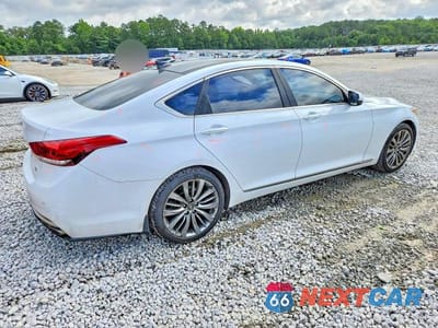 Trzecie zdjęcie samochodu z tyłu: 2017 GENESIS G80 ULTIMATE VIN:KMHGN4JF5HU173393 - miniatura