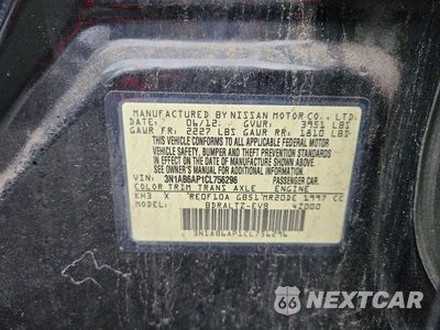 Zdjęcie 12 z 12 samochodu: 2012 NISSAN SENTRA 2.0 VIN:3N1AB6AP1CL756296 - miniatura
