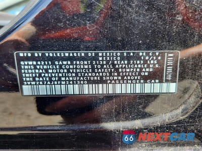 Zdjęcie 12 z 12 samochodu: 2015 VOLKSWAGEN JETTA BASE VIN:3VW2K7AJ8FM241360 - miniatura