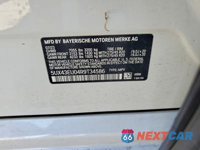 Zdjęcie 13 z 13 samochodu: 2024 BMW X5 XDRIVE50E VIN:5UX43EU04R9T34586 - miniatura
