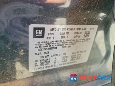 Zdjęcie 12 z 12 samochodu: 2021 CHEVROLET TRAX LS VIN:KL7CJKSB3MB357684 - miniatura