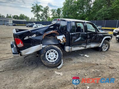 Trzecie zdjęcie samochodu z tyłu: 2003 DODGE DAKOTA QUAD SLT VIN:1D7HG48N03S308614 - miniatura