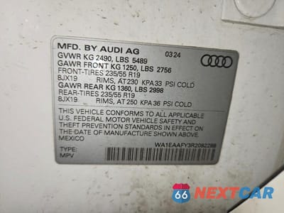 Zdjęcie 13 z 13 samochodu: 2024 AUDI Q5 PREMIUM PLUS 45 VIN:WA1EAAFY3R2082288 - miniatura