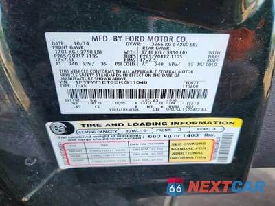 Zdjęcie 12 z 12 samochodu: 2014 FORD F150 SUPERCREW VIN:1FTFW1ET6EKG11048 - miniatura
