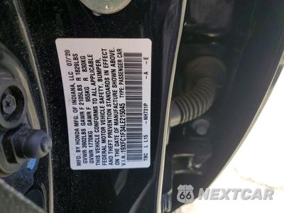 Zdjęcie 12 z 12 samochodu: 2020 HONDA CIVIC EX VIN:19XFC1F34LE215045 - miniatura