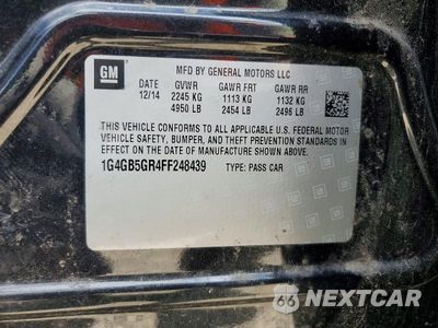 Zdjęcie 12 z 12 samochodu: 2015 BUICK LACROSSE VIN:1G4GB5GR4FF248439 - miniatura