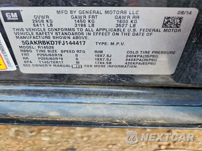 Zdjęcie 13 z 13 samochodu: 2015 BUICK ENCLAVE VIN:5GAKRBKD7FJ144417 - miniatura