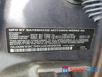 Zdjęcie 13 z 13 samochodu: 2016 BMW X3 XDRIVE28I VIN:5UXWX9C56G0D69958 - miniatura