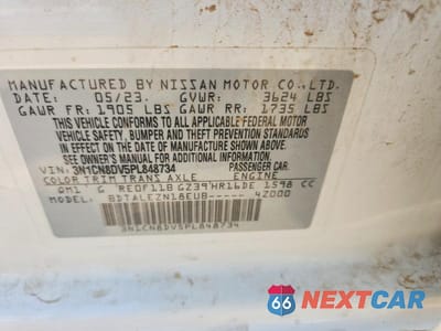 Zdjęcie 12 z 12 samochodu: 2023 NISSAN VERSA S VIN:3N1CN8DV5PL848734 - miniatura