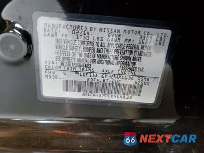 Zdjęcie 12 z 12 samochodu: 2014 NISSAN VERSA 1.6 SV VIN:3N1CN7AP0EK464833 - miniatura