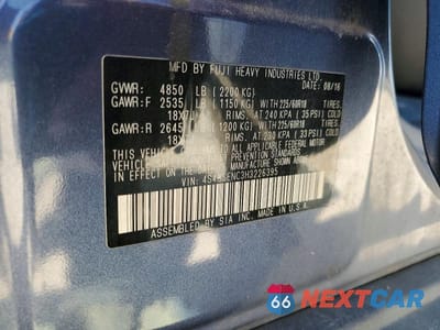 Zdjęcie 13 z 13 samochodu: 2017 SUBARU OUTBACK 3.6R LIMITED VIN:4S4BSENC3H3226395 - miniatura
