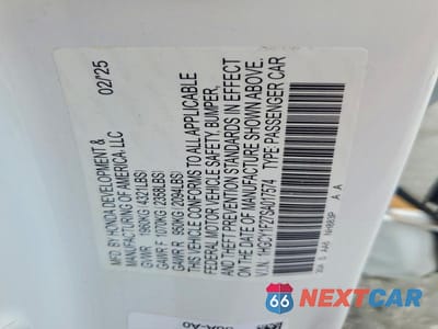 Zdjęcie 12 z 12 samochodu: 2025 HONDA ACCORD LX VIN:1HGCY1F27SA017574 - miniatura