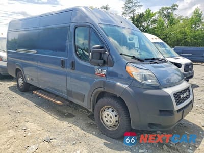 Czwarte zdjęcie samochodu z boku: 2021 RAM PROMASTER 3500 DELIVERY VAN VIN:3C6MRVJGXME536233 - miniatura