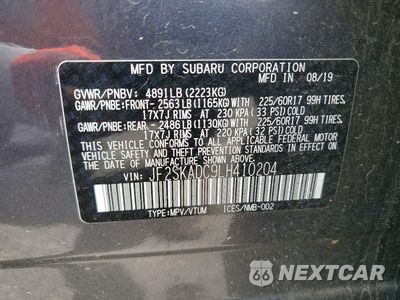 Zdjęcie 13 z 13 samochodu: 2020 SUBARU FORESTER VIN:JF2SKADC9LH410204 - miniatura