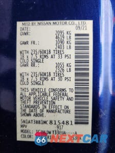 Zdjęcie 13 z 13 samochodu: 2021 NISSAN ROGUE SV VIN:5N1AT3BB1MC815481 - miniatura