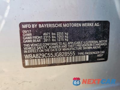 Zdjęcie 13 z 13 samochodu: 2018 BMW 330 XIGT VIN:WBA8Z9C55JG828555 - miniatura