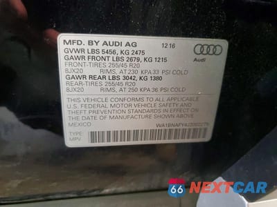 Zdjęcie 13 z 13 samochodu: 2018 AUDI Q5 PREMIUM PLUS VIN:WA1BNAFY4J2002279 - miniatura
