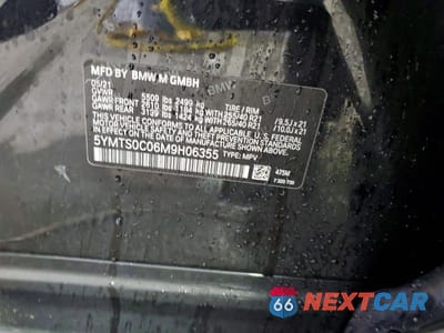 Zdjęcie 12 z 12 samochodu: 2021 BMW X3 M COMPETITION VIN:5YMTS0C06M9H06355 - miniatura
