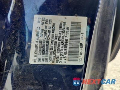 Zdjęcie 14 z 14 samochodu: 2015 HONDA ODYSSEY EXL VIN:5FNRL5H61FB078012 - miniatura