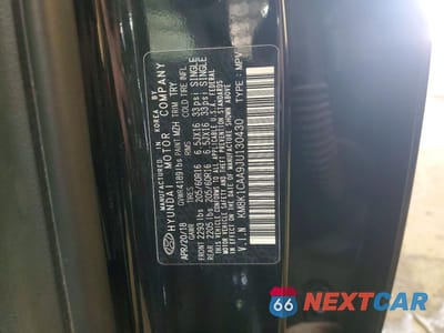 Zdjęcie 14 z 14 samochodu: 2018 HYUNDAI KONA SE VIN:KM8K1CAA9JU130430 - miniatura