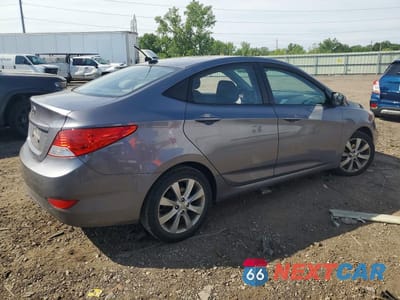 Trzecie zdjęcie samochodu z tyłu: 2013 HYUNDAI ACCENT GLS VIN:KMHCU4AE6DU577807 - miniatura