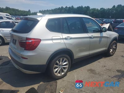 Trzecie zdjęcie samochodu z tyłu: 2014 BMW X3 XDRIVE28I VIN:5UXWX9C55E0D29173 - miniatura