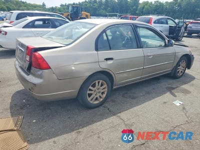 Trzecie zdjęcie samochodu z tyłu: 2003 HONDA CIVIC LX VIN:2HGES16533H517142 - miniatura
