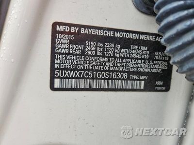 Zdjęcie 13 z 13 samochodu: 2016 BMW X3 XDRIVE35I VIN:5UXWX7C51G0S16308 - miniatura