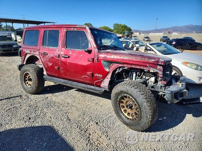 Czwarte zdjęcie samochodu z boku: 2022 JEEP WRANGLER UNLIMITED RUBICON VIN:1C4HJXFG6NW150454 - miniatura