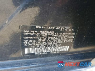 Zdjęcie 14 z 14 samochodu: 2019 SUBARU CROSSTREK VIN:JF2GTABC0K8338555 - miniatura