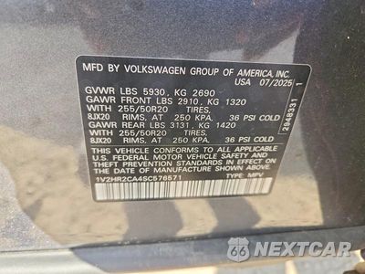 Zdjęcie 14 z 14 samochodu: 2025 VOLKSWAGEN ATLAS SE VIN:1V2HR2CA4SC576571 - miniatura