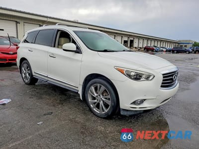 Czwarte zdjęcie samochodu z boku: 2013 INFINITI JX35 BASE VIN:5N1AL0MMXDC352396 - miniatura