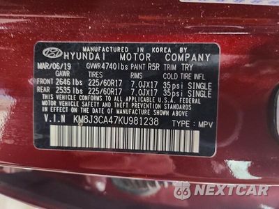 Zdjęcie 12 z 12 samochodu: 2019 HYUNDAI TUCSON VALUE VIN:KM8J3CA47KU981238 - miniatura