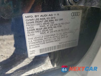 Zdjęcie 13 z 13 samochodu: 2019 AUDI Q7 PREMIUM PLUS VIN:WA1LHAF76KD020551 - miniatura