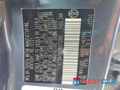 Zdjęcie 13 z 13 samochodu: 2022 TOYOTA AVALON LIMITED VIN:4T1DA1AB0NU012892 - miniatura