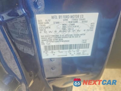 Zdjęcie 12 z 12 samochodu: 2007 FORD F150 SUPERCREW VIN:1FTPW14567FB32924 - miniatura