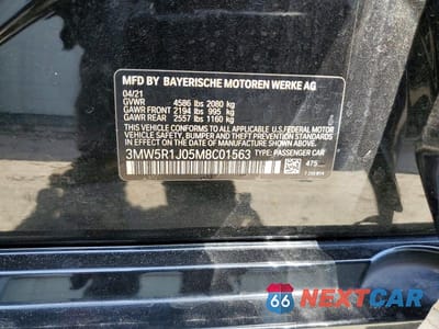 Zdjęcie 12 z 12 samochodu: 2021 BMW 330I VIN:3MW5R1J05M8C01563 - miniatura