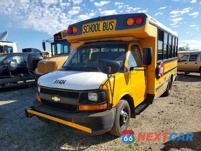 Drugie zdjęcie samochodu z przodu: 2012 CHEVROLET EXPRESS G3 - SCHOOL BUS VIN:1GB3G3BL6C1186342 - miniatura
