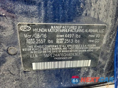 Zdjęcie 12 z 12 samochodu: 2016 HYUNDAI SONATA SE VIN:5NPE24AF6GH409367 - miniatura