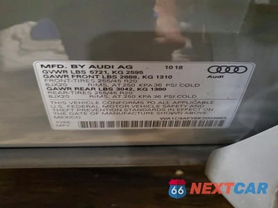 Zdjęcie 14 z 14 samochodu: 2019 AUDI SQ5 PRESTIGE VIN:WA1C4AFY6K2003863 - miniatura
