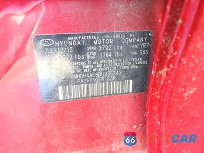 Zdjęcie 12 z 12 samochodu: 2013 HYUNDAI ELANTRA GLS VIN:KMHDH4AE6DU936243 - miniatura
