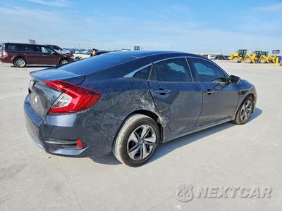 Trzecie zdjęcie samochodu z tyłu: 2021 HONDA CIVIC LX VIN:2HGFC2F69MH554763 - miniatura