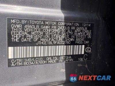 Zdjęcie 10 z 10 samochodu: 2015 LEXUS GS 350 VIN:JTHCE1BL9FA002780 - miniatura