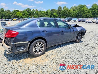Trzecie zdjęcie samochodu z tyłu: 2012 INFINITI G25 SEDAN X VIN:JN1DV6AR4CM861314 - miniatura