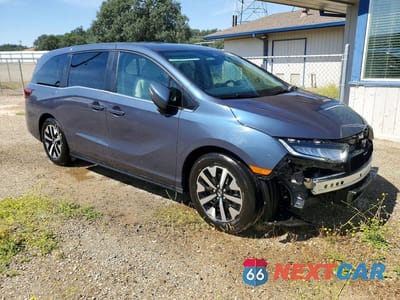 Czwarte zdjęcie samochodu z boku: 2025 HONDA ODYSSEY EXL VIN:5FNRL6H64SB078909 - miniatura