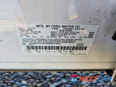 Zdjęcie 13 z 13 samochodu: 2019 FORD EDGE SEL VIN:2FMPK3J9XKBB87686 - miniatura