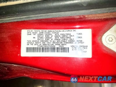 Zdjęcie 12 z 12 samochodu: 2004 TOYOTA TACOMA XTRACAB VIN:5TEWN72N64Z308406 - miniatura