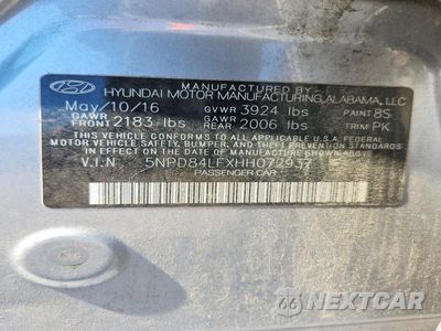 Zdjęcie 13 z 13 samochodu: 2017 HYUNDAI ELANTRA SE VIN:5NPD84LFXHH072937 - miniatura